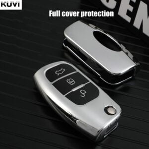 Tpu Car Flip Key Case Cover Shell Fob For Ford Focus 2 Mk2 Fiesta Mondeo Galaxy Falcon Territory Ecosport - - Racext™️ - - Racext 11