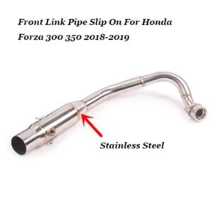 Slip On For Honda FORZA 300 forza300 350 2018 2019 Motorcycle Exhaust Escape Modified Carbon Mid Link Pipe Muffler Scooter - - Racext 11