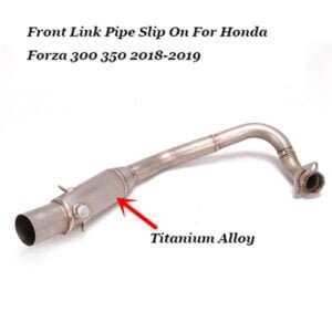 Slip On For Honda FORZA 300 forza300 350 2018 2019 Motorcycle Exhaust Escape Modified Carbon Mid Link Pipe Muffler Scooter - - Racext 13