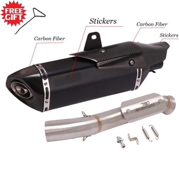 Slip On For KTM790 KTM890 ADV DUKE 790 890 Adventure R 2019-2022 NK 800 MT Motorcycle Exhaust Escape Moto Modify Carbon Muffler - - Racext 4