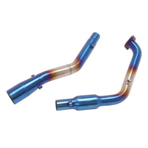 Slip On For Yamaha YZF R15 V3 MT-15 2020 2021 Motorcycle Exhaust System Escape Modified Front Link Pipe With Catalyst Connection - - Racext 6