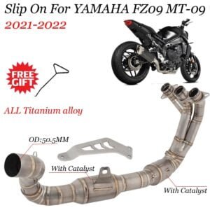 Slip on For Yamaha MT09 FZ-09 MT-09 FZ 09 2021-2022 Motorcycle Exhaust Front Pipe Motorcross Full Systems Modify Scooter Pitbike