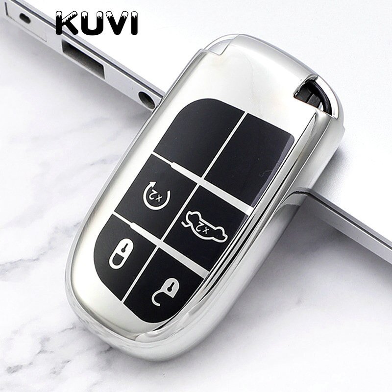 Soft-TPU-Car-Remote-Key-Cover-Case-Fob-For-Dodge-Ram-1500-Journey-Charger-Dart-Challenger-1 Soft Tpu Car Remote Key Cover Case Fob For Dodge Ram 1500 Journey Charger Dart Challenger Durango - For Fiat Jeep Key Ring Shell - Racext™️ - - Racext 2
