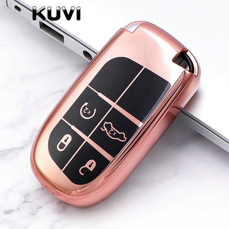 Soft-TPU-Car-Remote-Key-Cover-Case-Fob-For-Dodge-Ram-1500-Journey-Charger-Dart-Challenger-3 Soft Tpu Car Remote Key Cover Case Fob For Dodge Ram 1500 Journey Charger Dart Challenger Durango - For Fiat Jeep Key Ring Shell - Racext™️ - - Racext 4