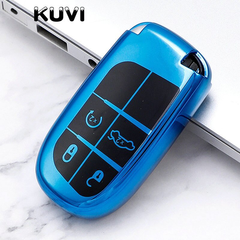 Soft-TPU-Car-Remote-Key-Cover-Case-Fob-For-Dodge-Ram-1500-Journey-Charger-Dart-Challenger-4 Soft Tpu Car Remote Key Cover Case Fob For Dodge Ram 1500 Journey Charger Dart Challenger Durango - For Fiat Jeep Key Ring Shell - Racext™️ - - Racext 5
