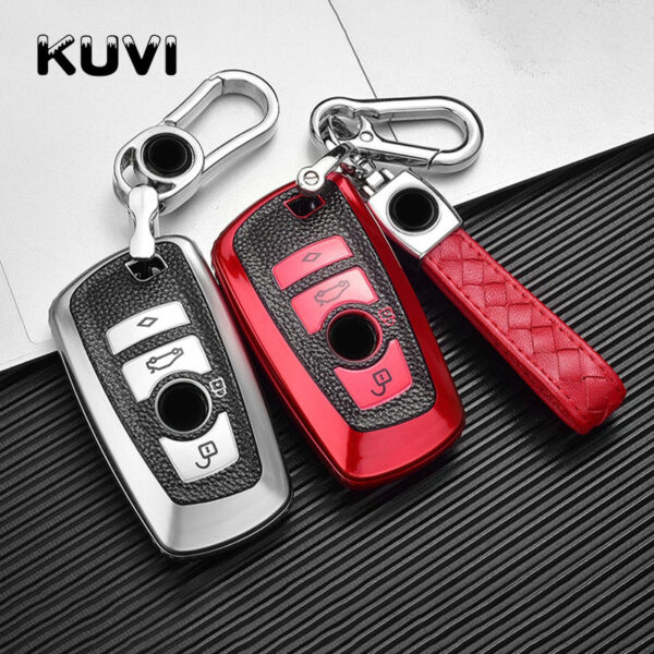 Tpu Leather Auto Key Shell Cover Case For Bmw F05 F10 F20 F30 Z4 X1 X4 X5 X6 New X7 Car-styling - - Racext™️ - - Racext 1