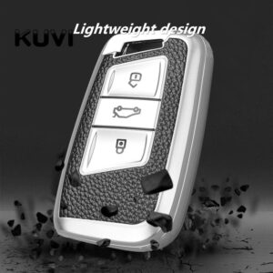 Tpu Leather Car Remote Key Case Cover Holder Shell Fob For Vw Magotan Passat B8 Golf - For Skoda Superb A7 Accessories - Racext™️ - - Racext 11