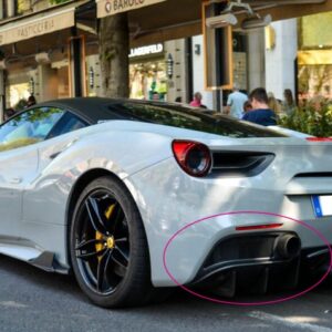 for Ferrari 488 GTB CP Type exhaust surround dry carbon pipe heat shield trim - - Racext 13