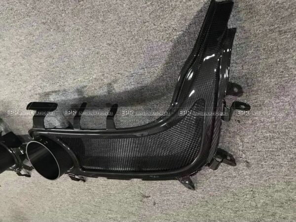 for Ferrari 488 GTB CP Type exhaust surround dry carbon pipe heat shield trim - - Racext 1