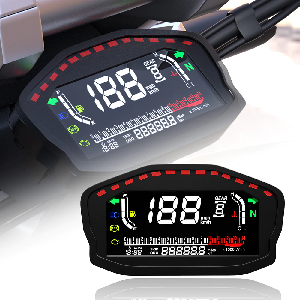  Speedometer Digital Odometer LED LCD for Velocette Veeline