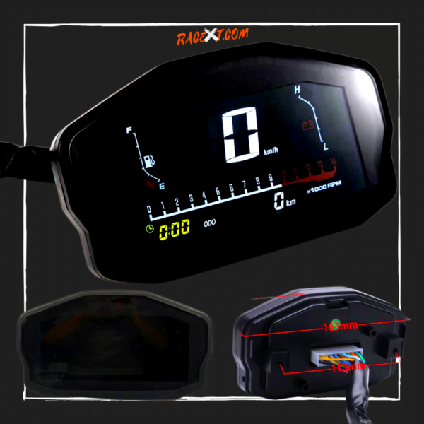  Speedometer Digital Odometer LED LCD for D.R.R. Moped - - Racext 6