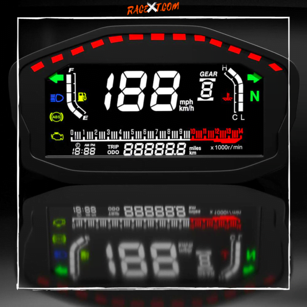  Speedometer Digital Odometer LED LCD for D.R.R. Moped - - Racext 3