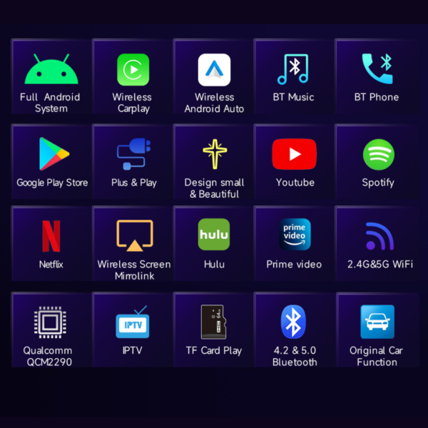 Streamxt CarPlay or Android Auto wireless experience for Alfa romeo Giulia 2018-2022 Netflix e YouTube streaming available - - Racext 3