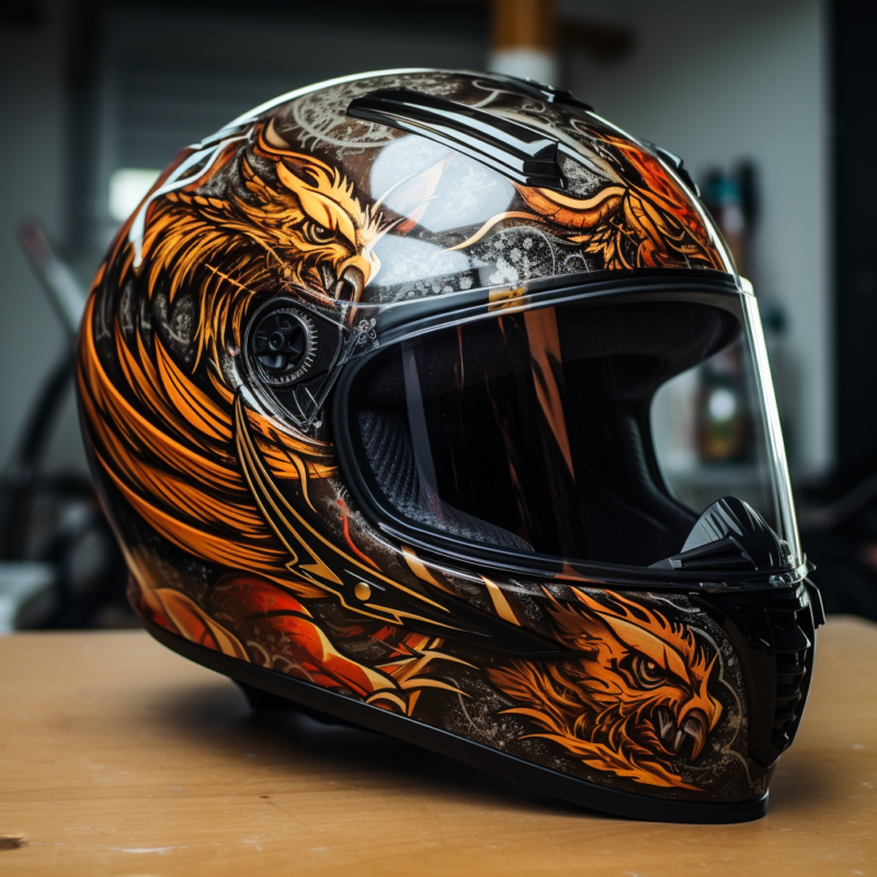 How to Paint a Motorcycle Helmet – Cost, Techniques and Material - Racext