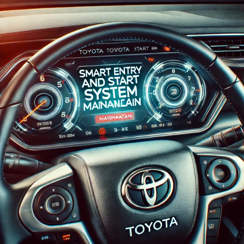 TOYOTA „PORUCHA ZADÁNÍ SYSTÉMU CHYTRÝM KLÍČEM A START“