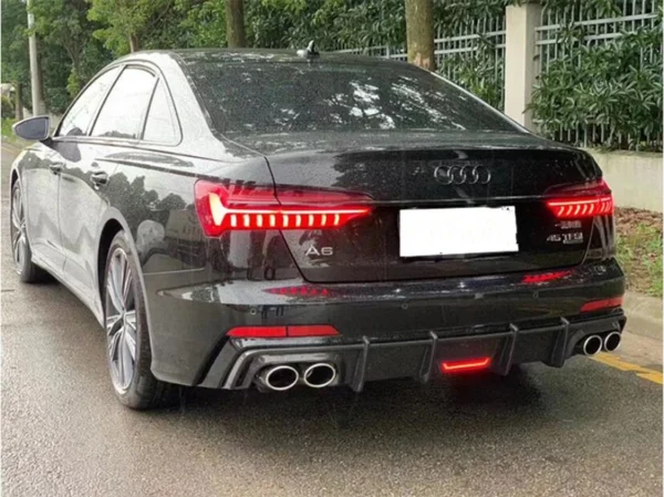 Pro Audi A6 S Line / S6 C8 2019 2020 2021 2022 Zadní spoiler z uhlíkových vláken - - Racext 3