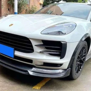 Per Porsche Macan 2018 2019 2020 2021 2022 Kit spoiler anteriore diffusore posteriore in vera fibra di carbonio - - Racext 8