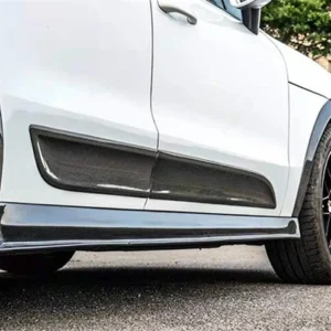 Per Porsche Macan 2018 2019 2020 2021 2022 Kit spoiler anteriore diffusore posteriore in vera fibra di carbonio - - Racext 10