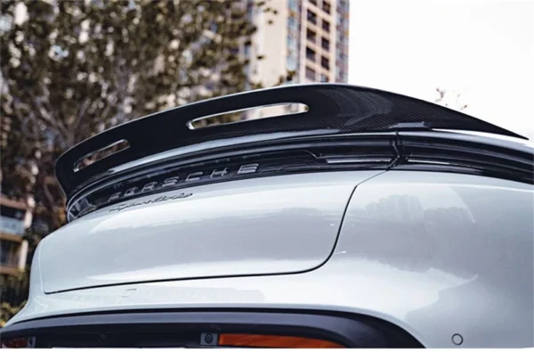 Spoiler z uhlíkových vláken pro Porsche Taycan 2019-2022 | Vysoce výkonný spoiler kufru zadního křídla - - Racext 5
