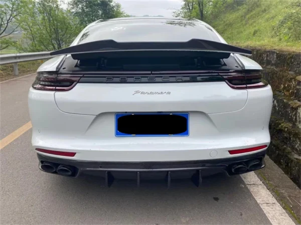 Per Porsche Panamera 971 2017 2018 2019 2020 2021 2022 Spoiler in vera fibra di carbonio di alta qualità SPOILER POSTERIORE PER BAULE - - Racext 6
