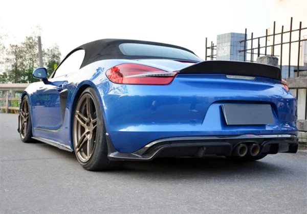 Porsche Boxster 981 Spoiler zadního křídla kufru – pravé uhlíkové vlákno - - Racext 2
