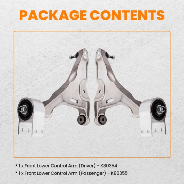 1 Pair Front Lower Control Arm & Ball Joint for Cadillac DTS 2006-2011 K80354 - - Racext 6