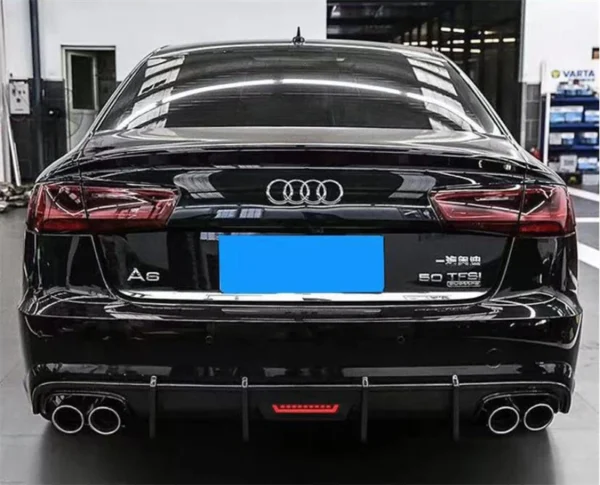 Spoiler in fibra di carbonio premium per Audi A6 S Line S6 C7.5 2015-2017 - - Racext 4