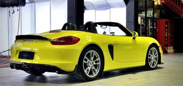 Porsche Boxster 981 Spoiler zadního křídla kufru – pravé uhlíkové vlákno - - Racext 5