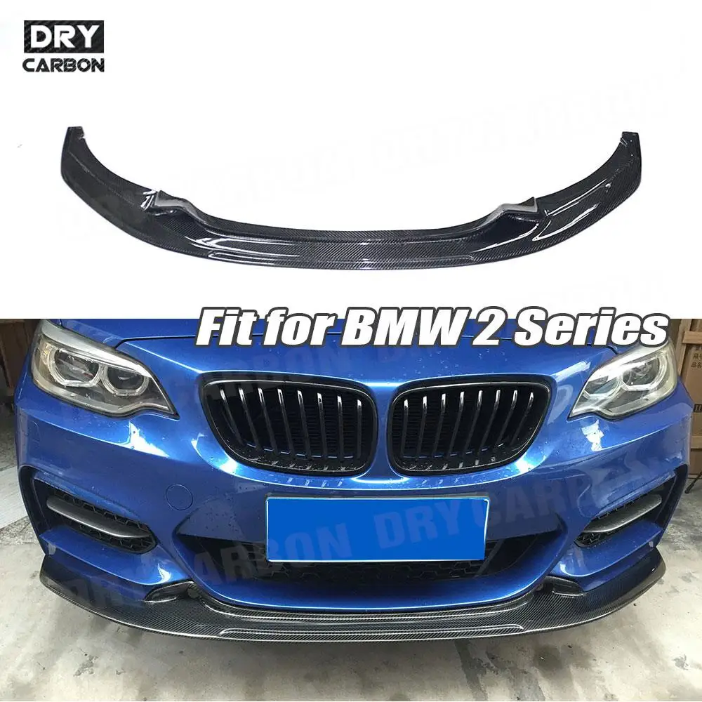 Carbon Fiber E Style Front Bumper Lip Spoiler Apron for BMW 2 Series ...
