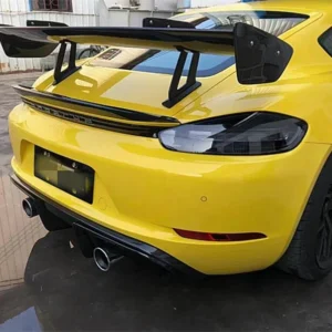 Spoiler per Porsche 718 981 987 Boxster Cayman 2016-2023 | Fibra di carbonio reale di alta qualità - - Racext 11