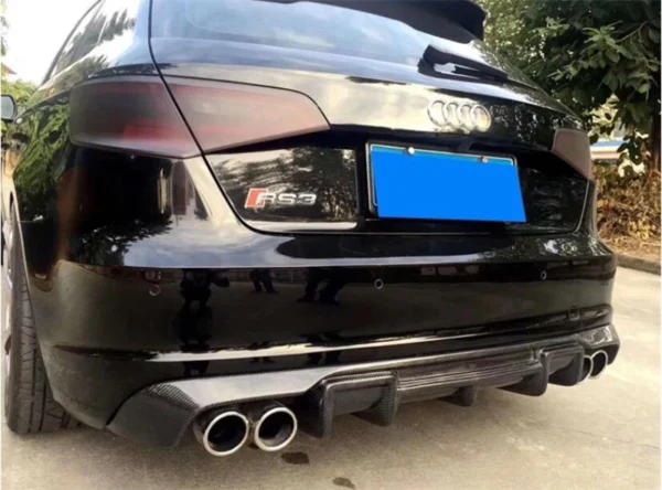Per Audi A3 S Line S3 Sportback 2013-2016 Spoiler in vera fibra di carbonio di alta qualità - - Racext 4