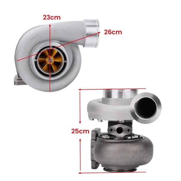 GT45 univerzální turbodmychadlo | Vysoce výkonné turbo pro motory 4.0-6.0l - - Racext 5