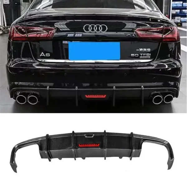 Spoiler in fibra di carbonio premium per Audi A6 S Line S6 C7.5 2015-2017