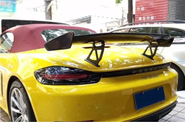 Spoiler per Porsche 718 981 987 Boxster Cayman 2016-2023 | Fibra di carbonio reale di alta qualità - - Racext 2