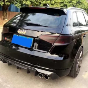 Per Audi A3 S Line S3 Sportback 2013-2016 Spoiler in vera fibra di carbonio di alta qualità - - Racext 14