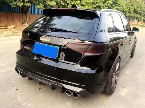 Per Audi A3 S Line S3 Sportback 2013-2016 Spoiler in vera fibra di carbonio di alta qualità - - Racext 5