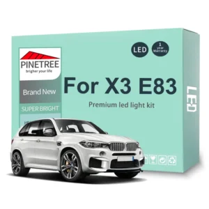 15Pc Led Interior Light Kit For BMW X3 E83 2004-2010 LED Dome Map Door Glove Box Vanity Mirror Light Canbus