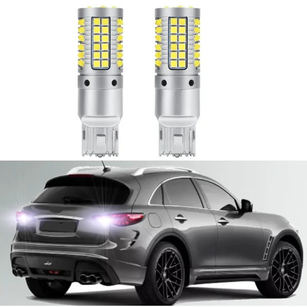 2PCS Canbus For Infiniti QX70 2014 2015 2016 2017 LED Backup Reverse Reversing Light Bulbs Error Free - - Racext 1
