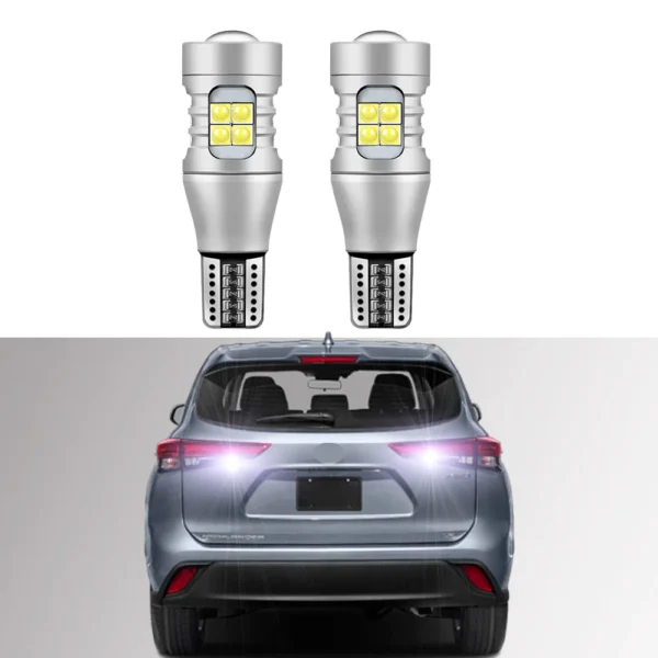2Pcs For Toyota Highlander 2008-2015 2016 2017 2018 2019 2020 2021 2022 2023 LED Backup Reversing light Bulb Error Free - - Racext 1
