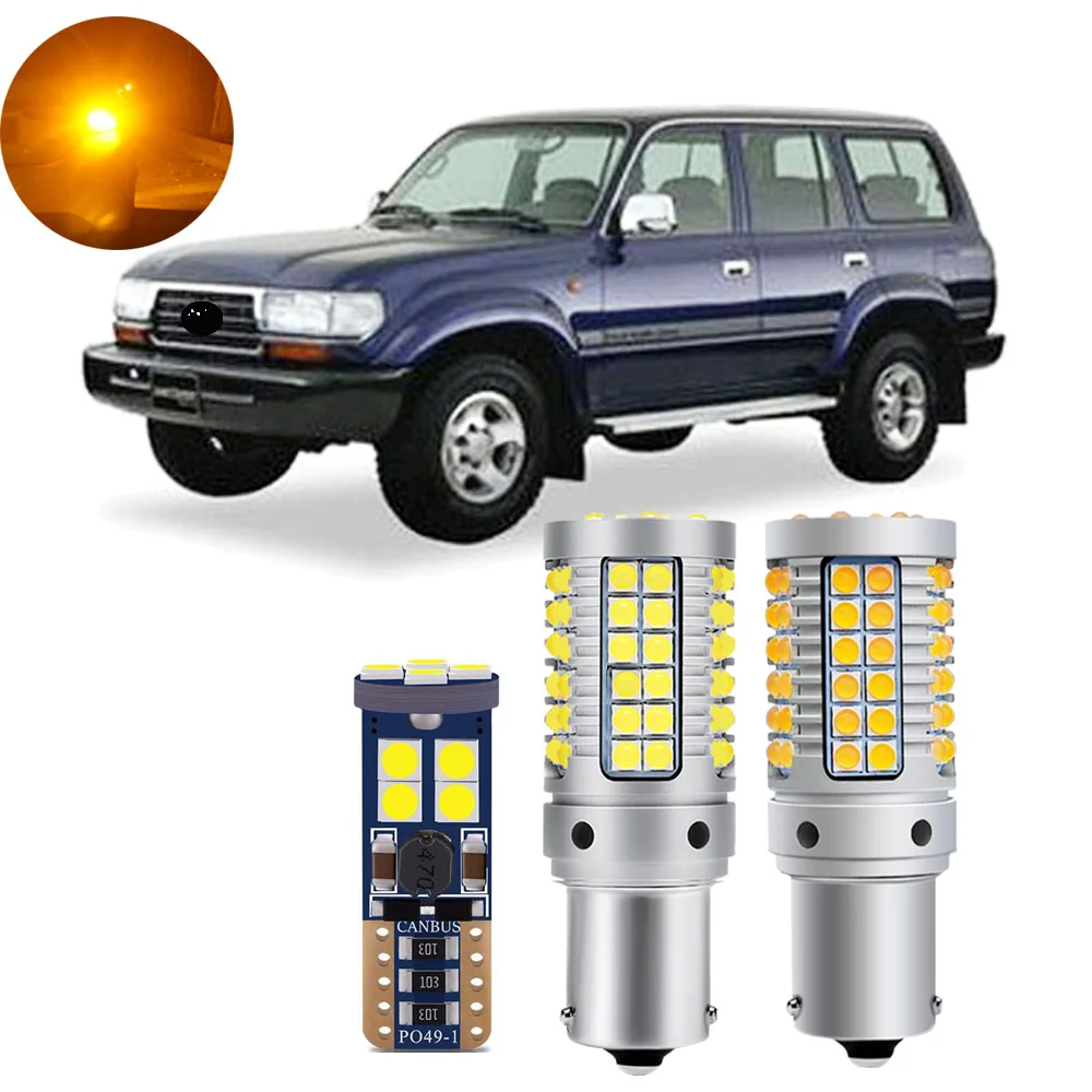 2Pcs-For-Toyota-Land-Cruiser-80-series-80J-1990-1997-LED-Bulbs-Exterior-Turn-Signal-Backup.jpg 2Pcs For Toyota Land Cruiser 80 series 80J 1990-1997 LED Bulbs Exterior Turn Signal Backup Bulbs Canbus - - Racext 1