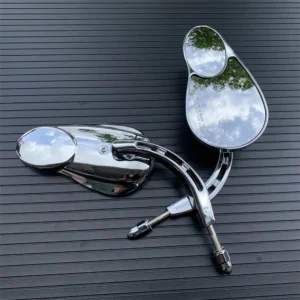 Chrome Motorcycle Mirror Motor Rear View Mirror case for Harley Road Glide SPORTSTER XL883 XL1200L XL1200C FLHTK 2010-2016