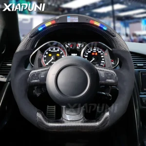 Fit For Audi TTS TT R8 LED RPM Racing Steering Wheel 2007-2016 Customized Carbon Fiber Paddle Shifter
