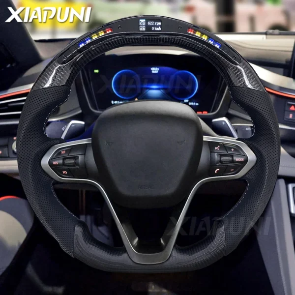 Customized Carbon Fiber LED Sport Steering Wheel for BMW i8 (2014-2020) - - Racext 2