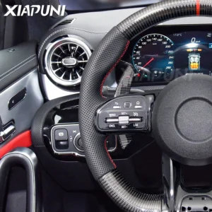 Fit For Benz Mercedes AMG Carbon Fiber Steering Wheel C63 W212 W205 W204 W213 2012-2021 Paddle Shifter Sport Steering Wheel - - Racext 13