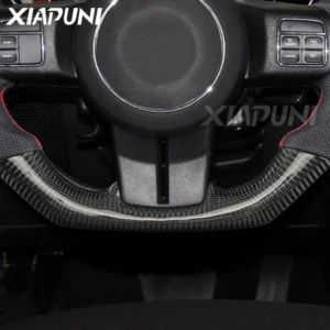 Custom Handmade Carbon Fiber Racing Steering Wheel with LED for Jeep Wrangler 2011-2017 Model - - Racext 15