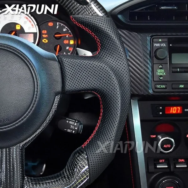 100% Carbon Fiber LED Customized Racing Steering Wheel for Toyota 86 BRZ (2012-2015) - - Racext 5