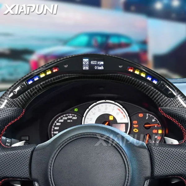 100% Carbon Fiber LED Customized Racing Steering Wheel for Toyota 86 BRZ (2012-2015) - - Racext 4