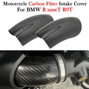For BMW R NINE T R nineT R9T Carbon Fibre Air Intake Cover Decorative Protection Mounted Guard Pure Motorcycle Exhaust Accessory