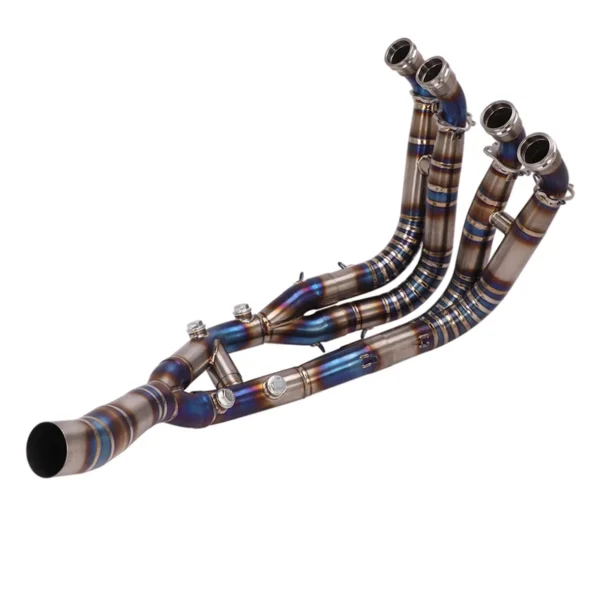 For BMW S1000RR 2019-2023 S1000R 2021-2023 Complete Exhaust System Header Mid Link Pipe 60mm Muffler Escape No DB Killer Tips - - Racext 2