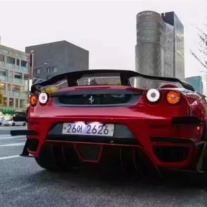 For Ferrari 430 High Quality Real Carbon Fiber Spoiler REAR WING TRUNK LIP SPOILERS GT-Style - - Racext 13